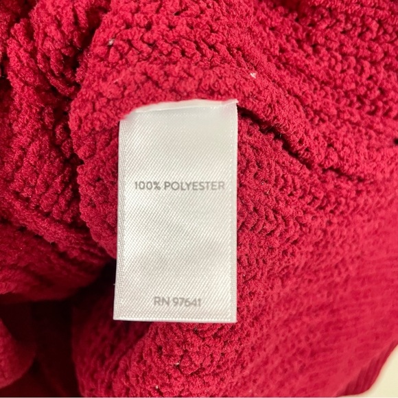 J. Jill NWT Chenille Cabled Tunic In Cherrywine Color Size Medium - Picture 12 of 14